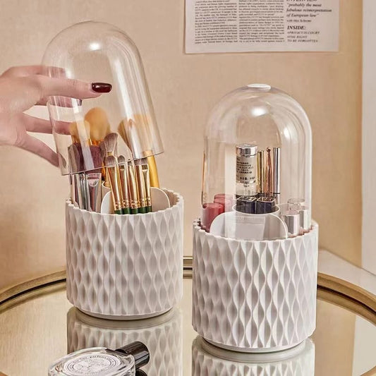 Multifunction 360° Rotating Makeup Brush Holder – Organize with Style and Ease